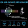 thumbnail image 4 of Blue Light Blocking Glasses Computer Gaming Glasses Semi Rimless Frame Anti Fatigue Glasses for Men Women, 4 of 5