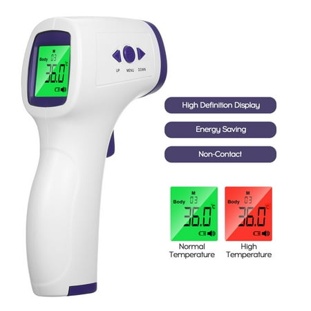 Non-Contact Infrared Data Forehead Thermometer Manual Portable 1 Second