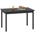 thumbnail image 1 of HOMCOM Dining Table Farmhouse Kitchen Table w/ Wood Frame for Dining Room, 1 of 10