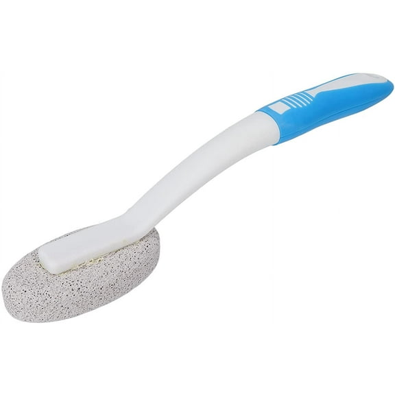 Pumice Stone Toilet Brush, Ergonomic Handle Scouring Stick Toilet Bowl Scrubber for Bath, Pool, Kitchen