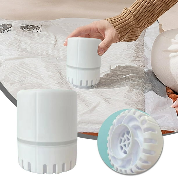 Xihbxyly Bomba de Vacío Eléctrica, Compresión Compacta, Diseño de Doble Cierre, Extracción de Aire Eficiente, Solución de Almacenamiento para Viajes, Esencial para El Hogar, Incluye 1 Unidad de Bomba