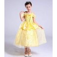 thumbnail image 4 of Disfraz de princesa Bella sin tirantes CHAO para niña pequeña vestido hinchado, 4 of 5