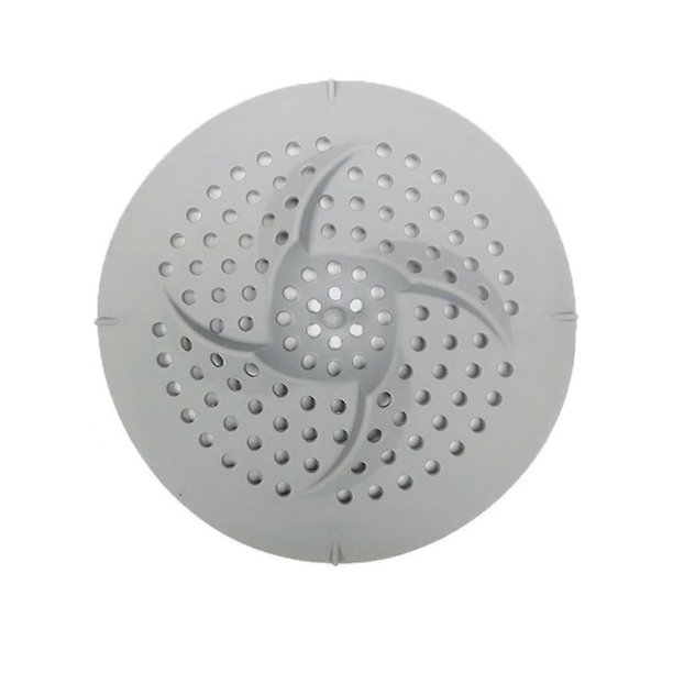 Cubierta de drenaje de ducha con ventosa de silicona, orificios finos, redonda, suave, antiobstrucción, para desagüe de ducha de suelo.