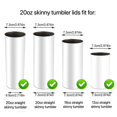thumbnail image 4 of Skinny Tumbler Replacement Lids 10 Pack, Plastic Splash Resistant Lids Covers Spill Proof for Skinny, 4 of 5