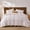 Pink White, variant on 100% Cotton Stripe Duvet Cover Set Queen Size - Gray Striped Duvet Cover Set with Zipper Closure & 8 Corner Ties, Modern Minimalist Wide Stripe Bedding Set for Cozy Elegant Bedroom