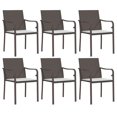 thumbnail image 4 of vidaXL 9 Piece Patio Dining Set with Cushions Poly Rattan and Steel, 4 of 10