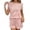 Pink, variant on MuXiKeJi Clothes Women's 2 Piece Outfits Summer Bodycon Short Pants Workout Sets Biker Jogger Tracksuit
