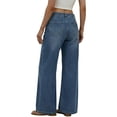 thumbnail image 4 of Sentmoon Jeans pour Femmes à Jambe Grand Taille Mi-Haute Coupe Ajustée Jeans à Jambe Grand Mode Décontractée Tendance Style Moderne Confortable Pantalon en Denim Classique Élégant Tenue de Tous les Jours pour la Mode de Rue, 4 of 7