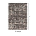 thumbnail image 4 of Linon Vintage Clara Power Loomed Microfiber Polyester 5'x7'6" Rug in Gray, 4 of 7