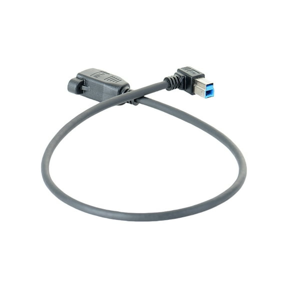 USB 3.0 Right Angled Male To Female Extension Cable Back Panel Mount Adapter 0.5m Fast Speed Data Transfer