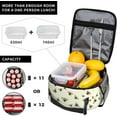 thumbnail image 3 of Lunch Box for Mens Thick and Insulated Lunch Tote Bags for Womens Picnic Outdoor, Portable lunch box tote（for Bee Honeybee）, 3 of 6