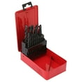 thumbnail image 4 of Juego de brocas en espiral de vástago recto de acero de alta velocidad, color negro, 19 Uds., 1-10mm, con caja de hierro roja, 4 of 8