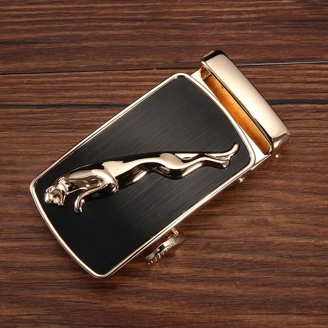 Cinturón de cuero con hebilla automática para hombre, hebilla de aleación para cintura, cinturón para hombre