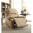 thumbnail image 1 of Fauteuil inclinable Bina d'ACME, microfibre polie brun clair, 1 of 3