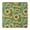 Blue Sunflower Vine, variant on Blue Sunflower Vine Leaf Pattern Square Fitted Tablecloth with Elastic Edge,Square Table Cover,Washable Elastic Table Cover for Home Kitchen Party Decor 34"x34"