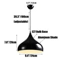 thumbnail image 7 of Simple Colorful Metal Pendant Light Fixture for Kitchen Island, Retro Farmhouse Pendant Lighting for Dining Room, Minimalism Rustic Pendant Light, Vintage Industrial Pendant Lamp, 7 of 7