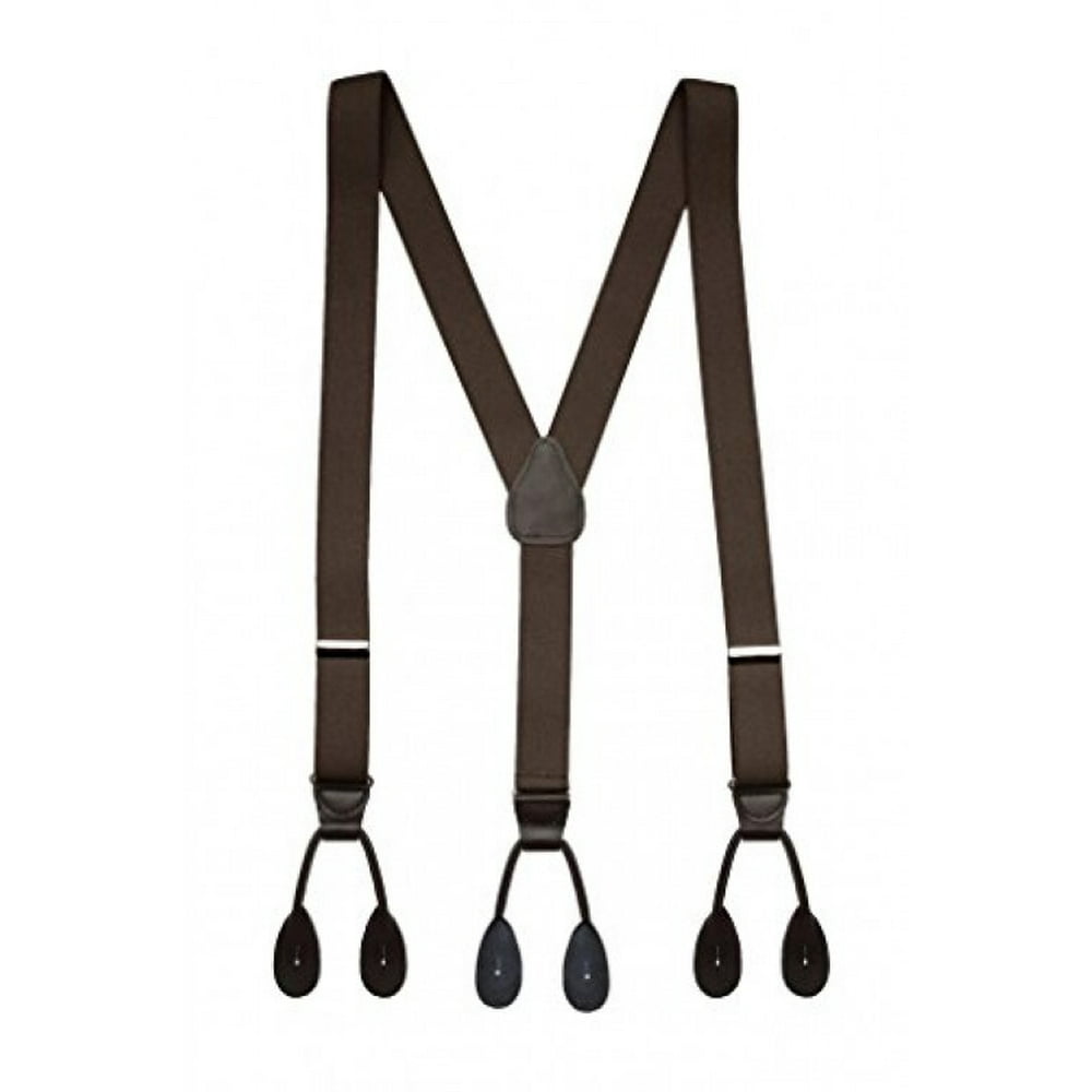 Hold'Em Hold'Em Suspender for Men YBack Genuine Leather Trimmed