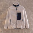 thumbnail image 2 of Winter Men Outdoor Sweater Lamb Fleece submachine jackets Down jackets Male Windproof Coldproof Warm Comfortable Outerwear  FGS, 2 of 7