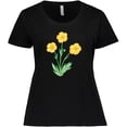 thumbnail image 3 of Inktastic Yellow Buttercup Flowers Women's Plus Size T-Shirt, 3 of 5