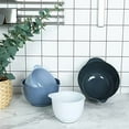 thumbnail image 4 of Nesting Plastic Mixing Bowl Set With Pour Spout, Microwave and Dishwasher Safe, BPA free Non-Slip Base, Set of 4 Size 1.7, 2.5, 3.5 and 4.5qt, Great for Prepping, Baking, Cooking (Haze Blue), 4 of 7