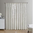 thumbnail image 5 of Mainstays Velvet Sheer Damask Burnout Curtain Panel, 54" x 95", Ivory, 5 of 5