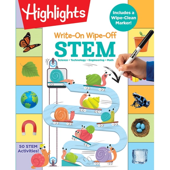 Highlights Write-On Wipe-Off Fun to Lear Write-On Wipe-Off Stem, (Spiral-Bound)