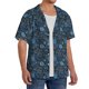 thumbnail image 2 of Fotbe Winter Blue Forest Deer Camisa Estampada de Manga Corta para Hombre, Casual de Verano, Estilo Playero, Sin Arrugas-Large, 2 of 5
