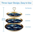 thumbnail image 3 of Shark Kitchen Organizer Stand with Plastic Discs and Iron Pillars - 32cm/12.5in Height, 21cm/24cm/27cm Plates, 3 of 6