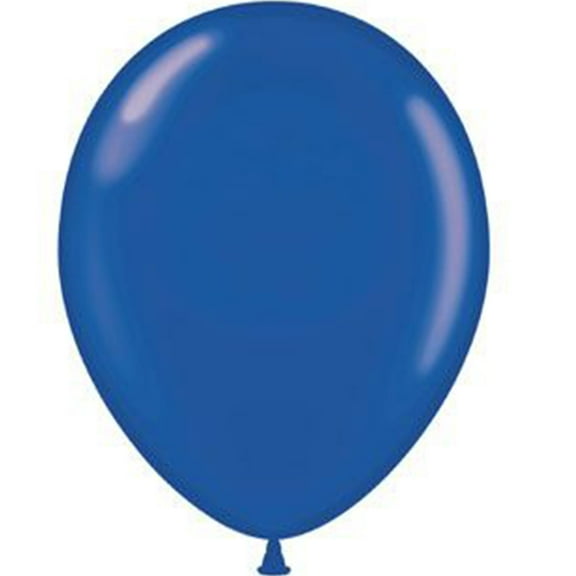 12 Tuftex Sapphire Blue Latex Balloons 17" Made In USA