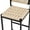 Creamy White, variant on Set of 2 Bar Stools Hand Weave Counter Height Barstools 25'' Kitchen Island Dining Chairs with Back & Footrest (Creamy White)