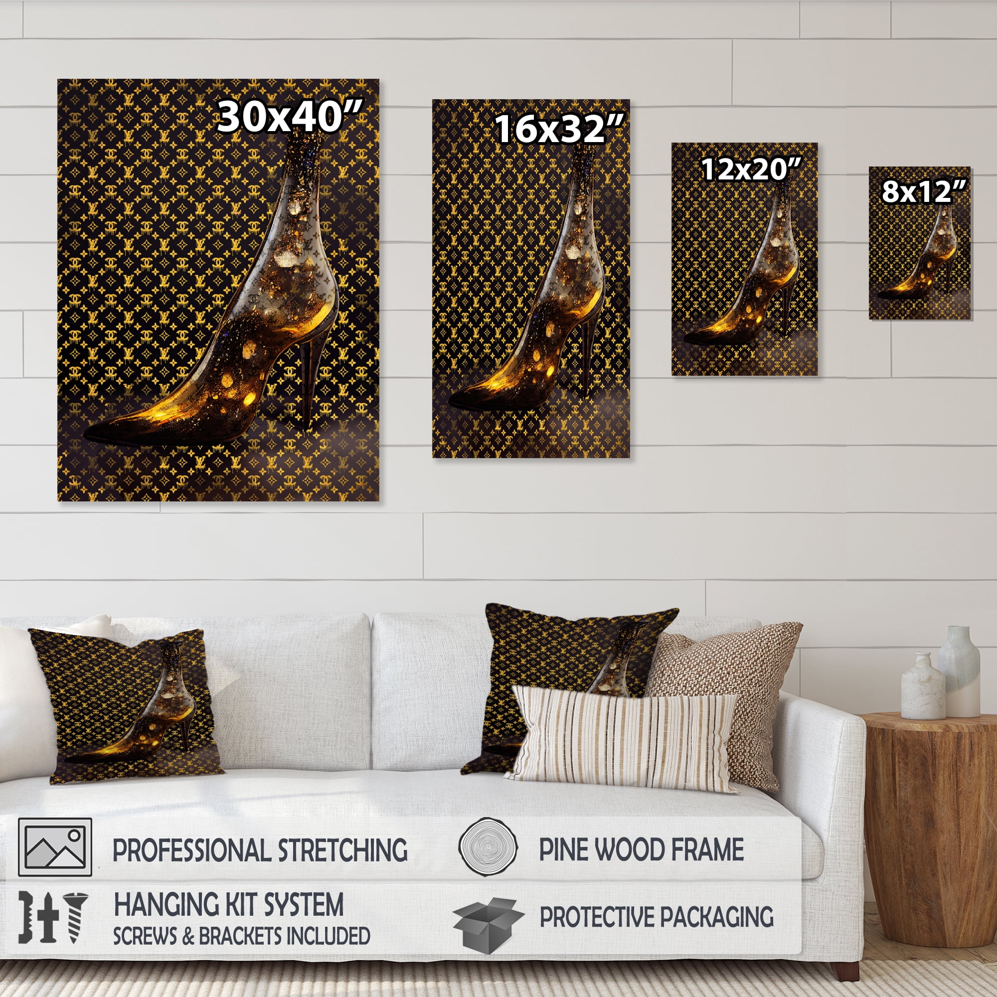 Designart Luxurious Stilettos II Canvas Wall Art