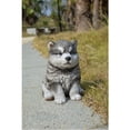 thumbnail image 6 of Hi-Line Gift Malamute Puppy Sitting Statue, Brown, 6 of 8
