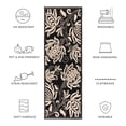 thumbnail image 6 of Safavieh Courtyard Crystal Floral Indoor/Outdoor Runner Rug, Black/Sand, 2'3" x 6'7", 6 of 10