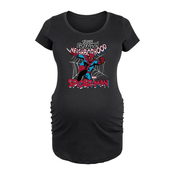 Marvel Spider-Man - Friendly Neighborhood - Maternity Scoop Neck Graphic T-Shirt