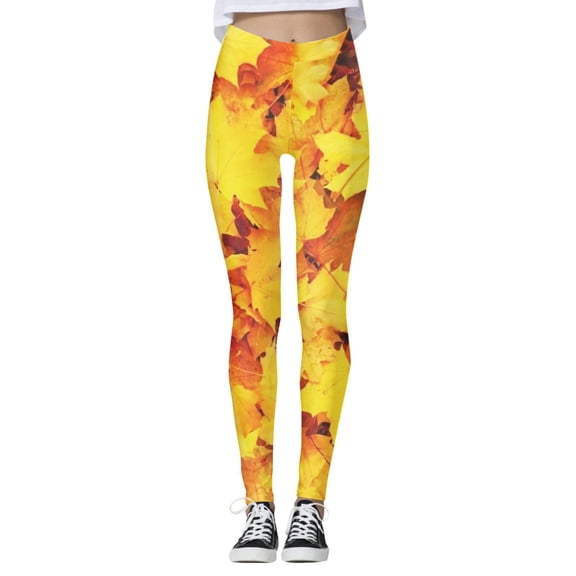 WAYUTE Women's Leggings High Waisted Printed Exercise Training Stretchy Fit Tights for Ladies Gym Fitness XS