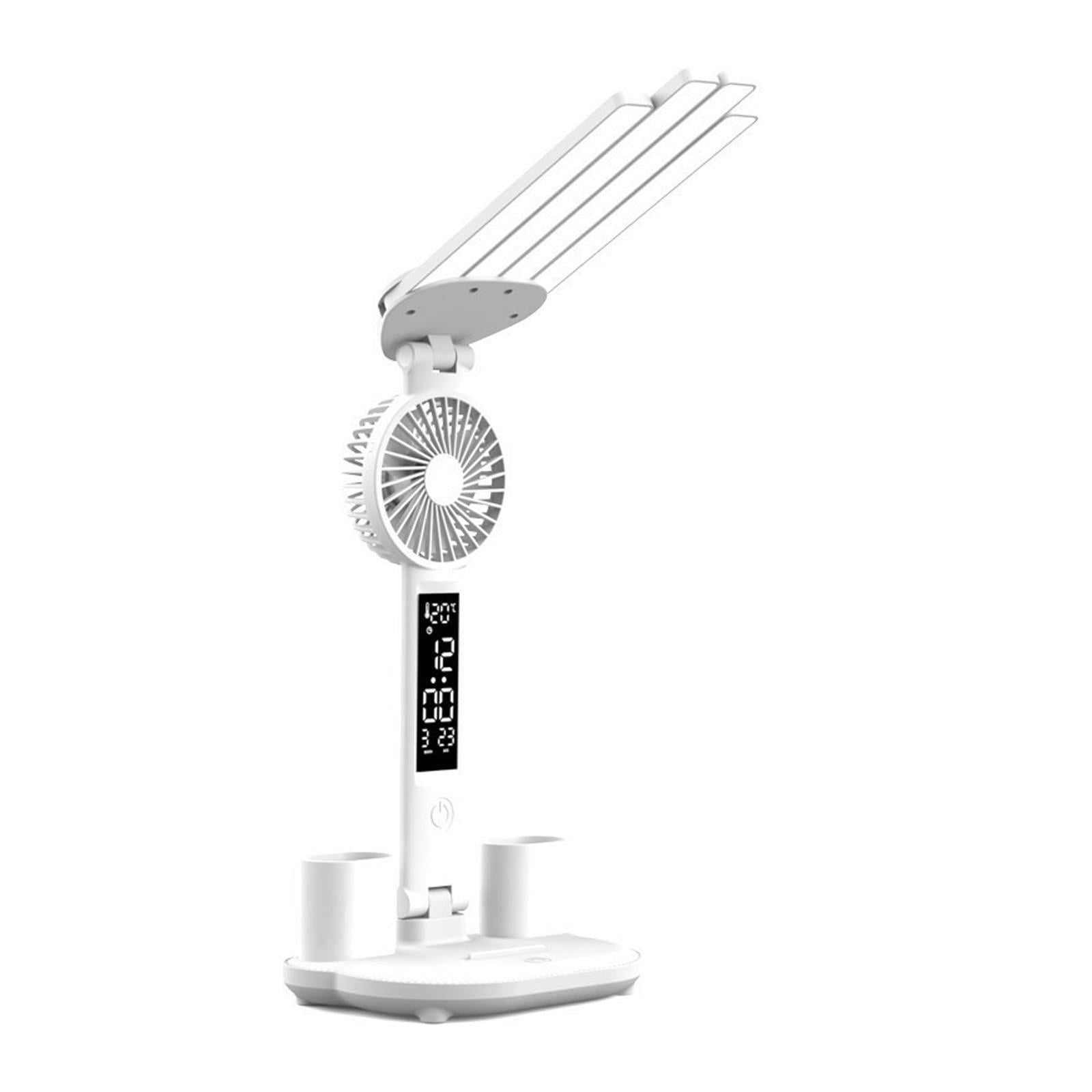 oshhnii Desk Lamp Recharging Foldable Stand s Light with Fan Reading Light