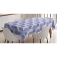 thumbnail image 1 of Floral Tablecloth, Illustration of Hydrangea Flowers, Rectangle Satin Table Cover Accent for Dining Room and Kitchen, 60" X 90", Ceil Blue Mauve Lavender, by Ambesonne, 1 of 2