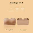 thumbnail image 4 of Huhudde Women's Removable Padded Strapless Bandeau Bra Nonslip Silicone Tube Top Push Up Bralette Underwear Lingerie, 4 of 16