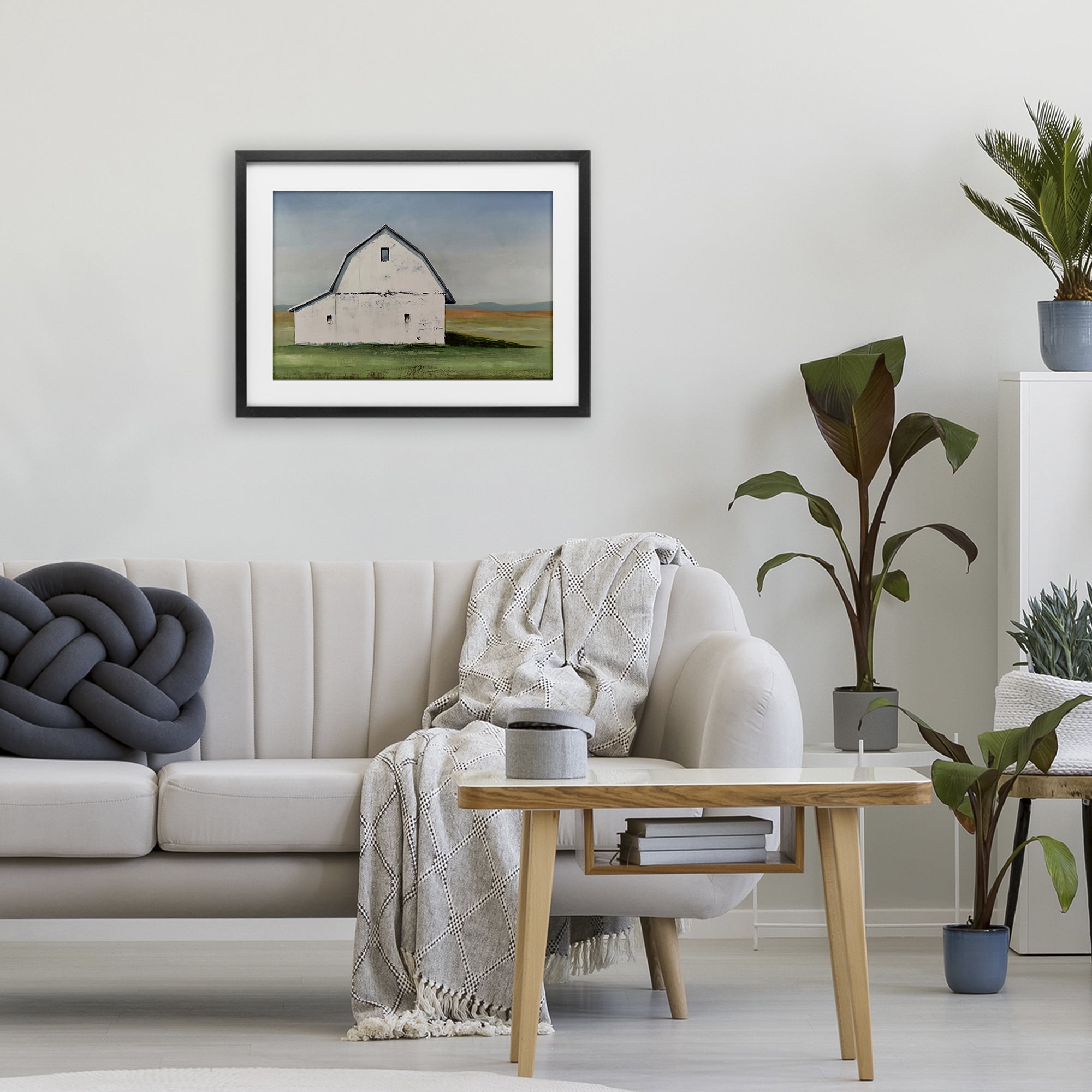 Stupell Industries Weathered and Wise Barn Black Framed Print Under Glass, design by Max Maxx