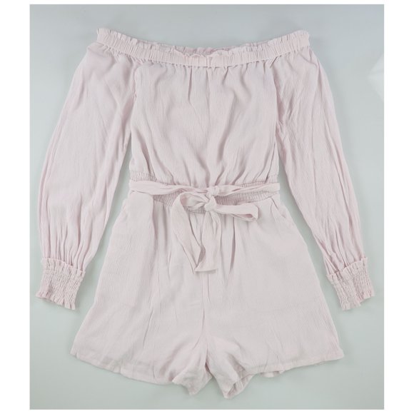 GUESS Womens Mellie Romper Jumpsuit, Pink, Medium