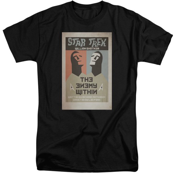 Star Trek Tos Episode 5 Adult Tall T-Shirt 18/1 T-Shirt Black