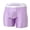 1Pack:Purple, variant on Men's Extended Length Nylon Boxer Briefs Comfortable Breathable Bulge Enhancing Pouch Black L