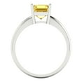 thumbnail image 4 of 1.5 ct Asscher Cut Natural Citrine Solitaire Engagement Ring for Women in 18K White Gold, 4 of 5
