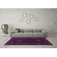 thumbnail image 3 of Ahgly Company Machine Washable Indoor Round Persian Purple Traditional Area Rugs, 5' Round, 3 of 4
