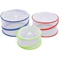 thumbnail image 2 of Mosquitera para alimentos, protección contra moscas, 3 piezas, cubiertas de pantalla para alimentos, plegables en diferentes tamaños, 2 of 5