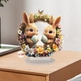 thumbnail image 6 of YingYouFu Easter 2D Acrylic Table Decoration Bunny Shape Stand for Home Living Room Bedroom Festive Centerpiece, 6 of 7
