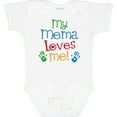 thumbnail image 3 of Inktastic Mema Loves Me Grandchild Boys or Girls Baby Bodysuit, 3 of 5