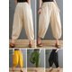 thumbnail image 2 of Pantalones de mujer, Pantalones de piernas anchas para mujer con bolsillos Meditación de vacaciones Meterk  Pantalones de mujer, 2 of 7