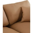 thumbnail image 5 of Meridian Furniture Comfy Cognac Faux Leather Modular Sofa, 5 of 10