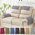 thumbnail image 1 of Vaidha Solid Color Checkered Sofa Armrest Cushion Headrest Cushion With Two Storage Pockets Recliner Armrest Towel Rainproof Dirt Resistive And Scratch Resistive, 1 of 7